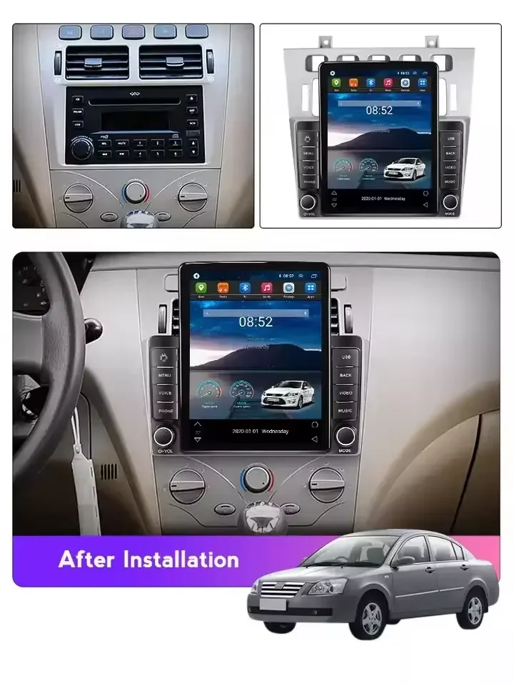 

Автомобильная стереосистема в стиле Tesla android для Chery Fora Cowin 2006-2011 DSP автомобильное видео BT auto 4G WIFI AM FM RDS carplay автомобильный DVD-плеер