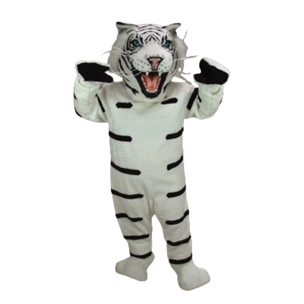 Albino Tiger kostium maskotka kostium gorąca sprzedaż dla dorosłych rozmiar dzikie zwierzę motyw Mascotte Mascota strój garnitur przebranie Cosply SW1108