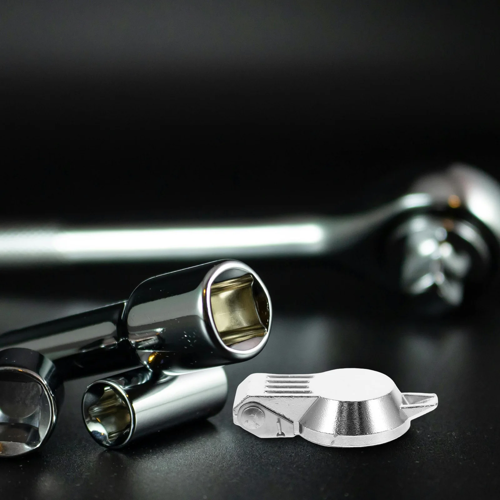 

4Pcs Waterproof Dust Cover Chrome Zinc Alloy Small Round Lock Protector for Engineering Vehicles Machinery Equipment Cam Lock