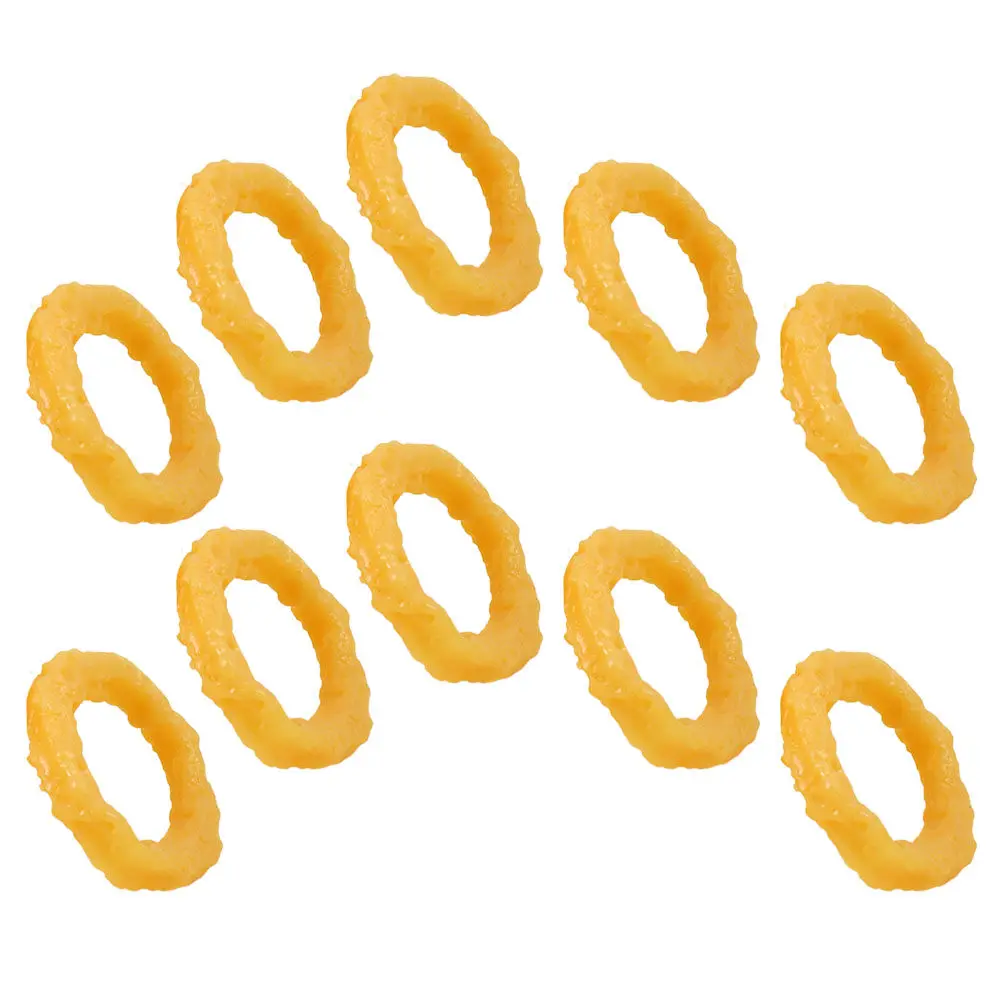 

10Pcs Artificial Squid Rings Fake Food Simulation Display Prop Realistic Squid Rings Decoration Bakery Restaurant Photography