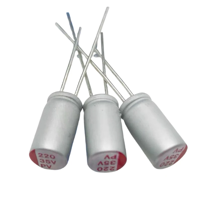

2pcs/lot Solid Capacitors 35V 220μF 220μF/35V Dimensions: 6x12mm Brand New Through-Hole Type IC Electronic components