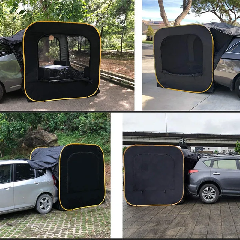 Tent for Car Pop Up Car Rear Tent Universal SUV Family Tent Multi-function Awning Self-driving Travel Portable Outdoors Camping