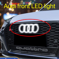 AUDI Car Front Grill Logo Light LED Badge Sticker Luminous Decorative Light For AUDI Q7 A8L Q8 S4 S5 S6 S7 R8 RS6 Q2L TT A3 A5