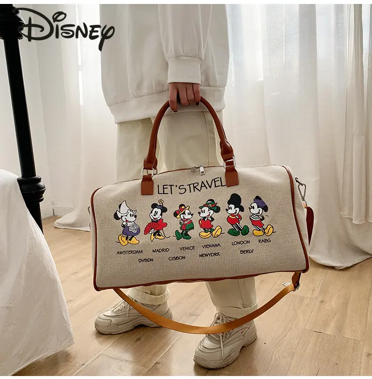 Disney Mickey neue Unisex Reisetasche Mode hochwertige haltbare Handgepäck Cartoon große Kapazität Cross body Fitness-Tasche