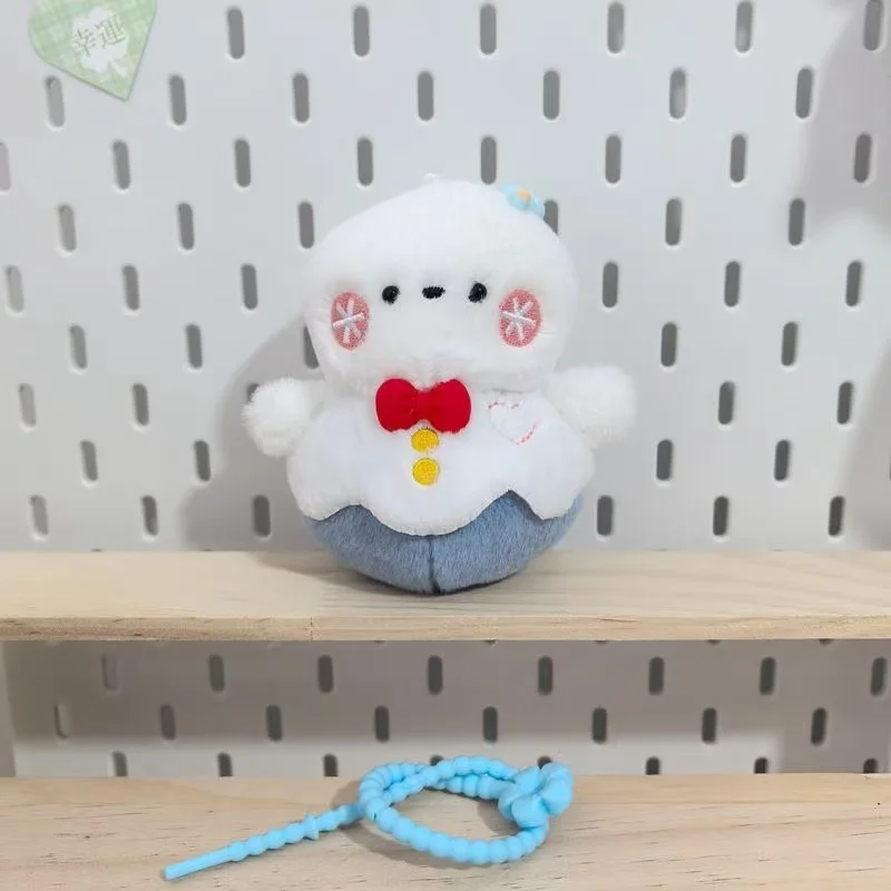 10cm New Simulated Crow Snowman Backpack Pendant Doll Stuffed Plush Toy Cartoon Anime Cute Gift for Friends Fun Doll
