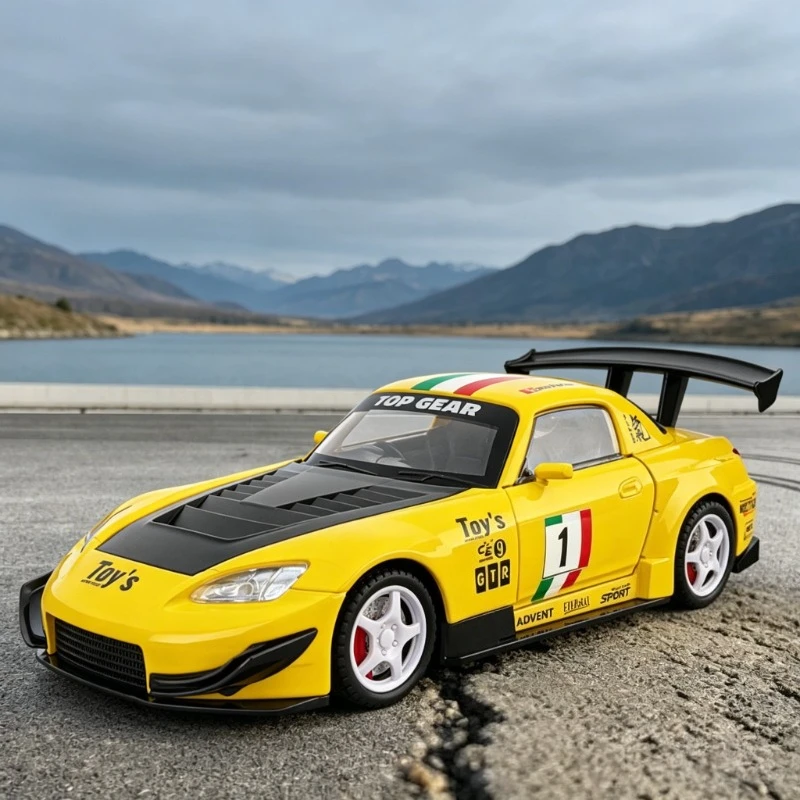 

Simulation 1:22 Honda S2000 Alloy Sports Car Model Track Modified Diecast Metal Racing Car Toy Collection Miniature Voiture Gift
