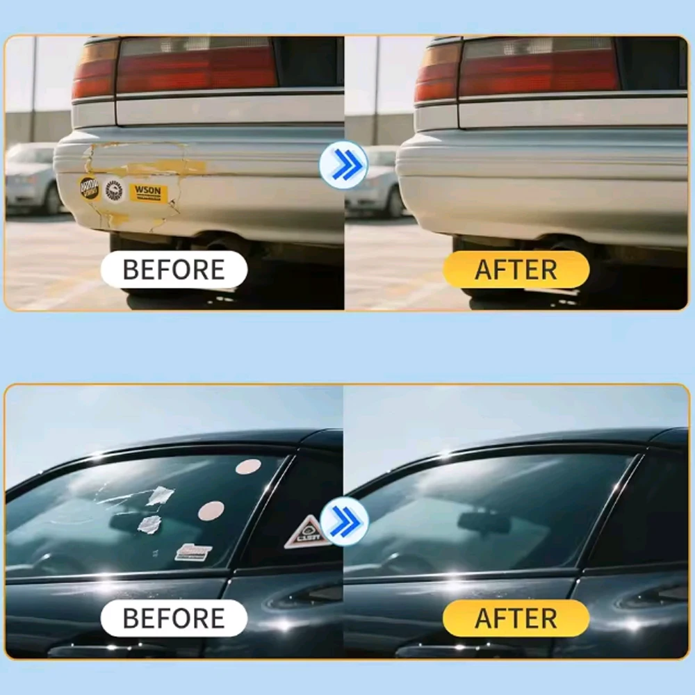 1-5pcs Car Body Window Glass Powerful Automotive Adhesive Remover Spray Dissolves Sticky Tap Glue Decal Residue Cleaning Tools