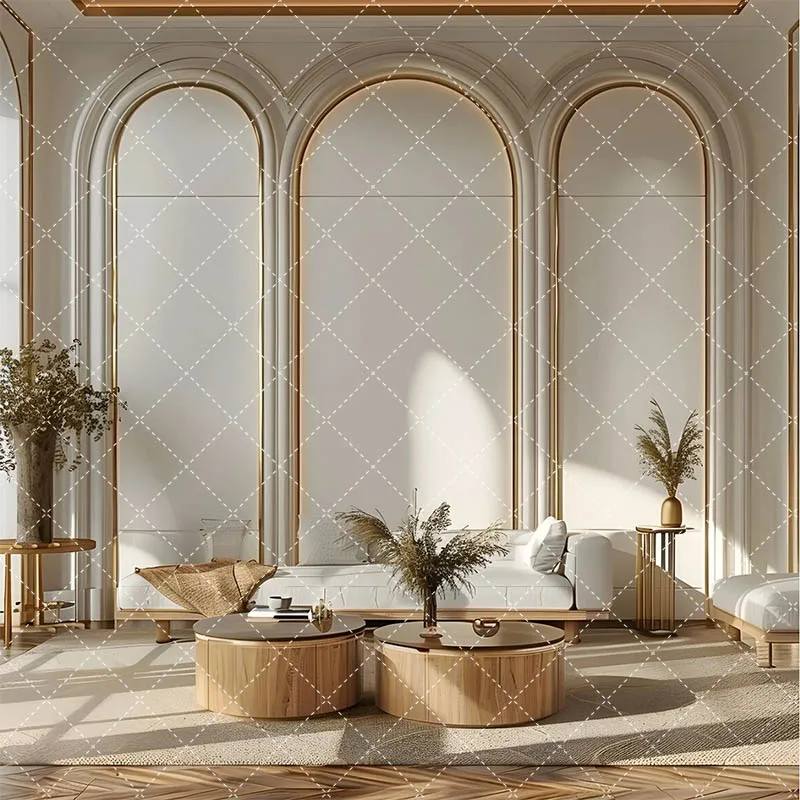 Mehofond Luxury Interior Photography Background Modern Maternity Wedding Party Boho Euopean Gold Wall Room Decor Backdrop Props