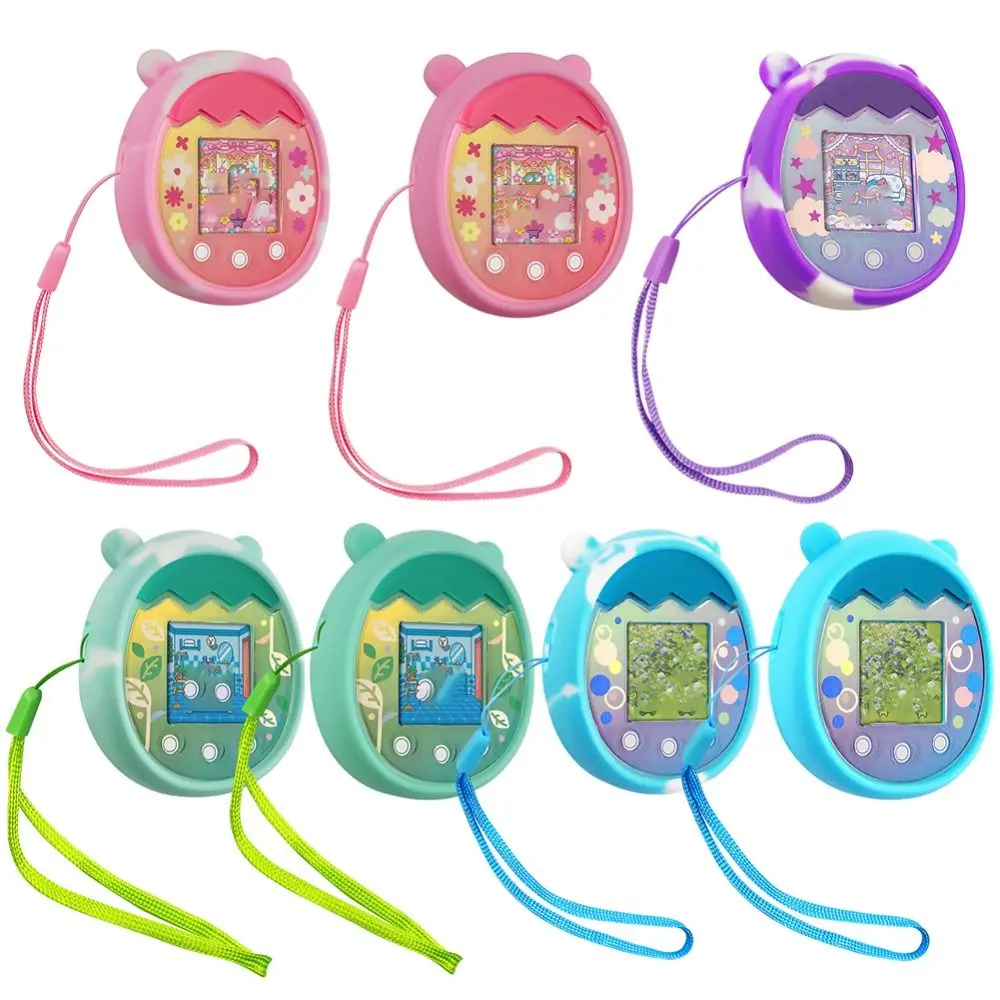 

Silicone Virtual Pet Machine Case Game Accessories Anti-scratch Screen Protector Shockproof Soft for Tamagotchi Pix