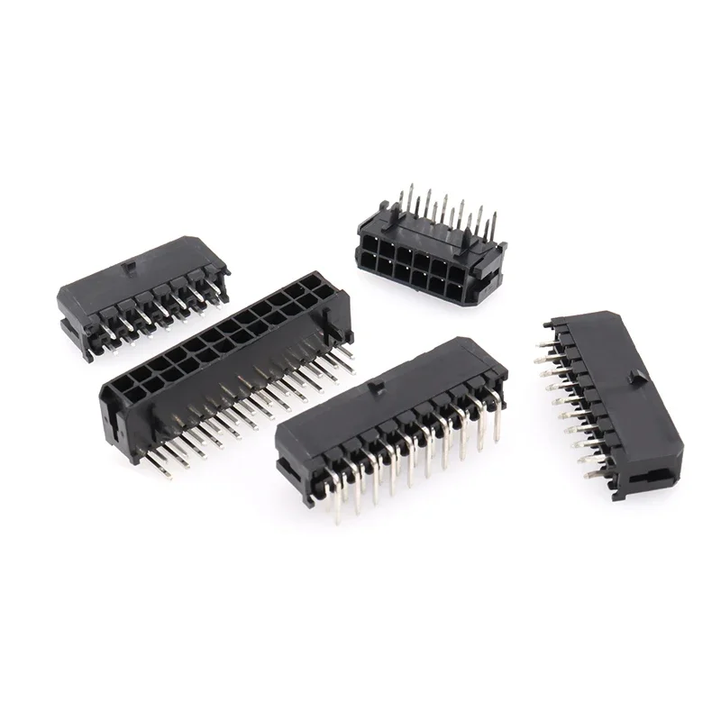 5Pcs 43045 Straight Curved Needle Holder 43025 Socket MX3.0mm Spacing Connector Double Row 2P 4P 6P 8P 10P 12P 14P 16P 18P 20Pin