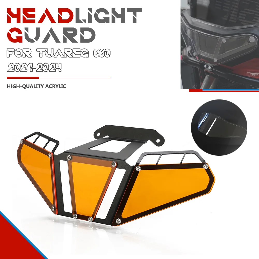 

FOR Aprilia TUAREG 660 2021 2022 2023 2024 Motorcycle Accessories Headlight Guard Head Light Protector Cover Grille Protection