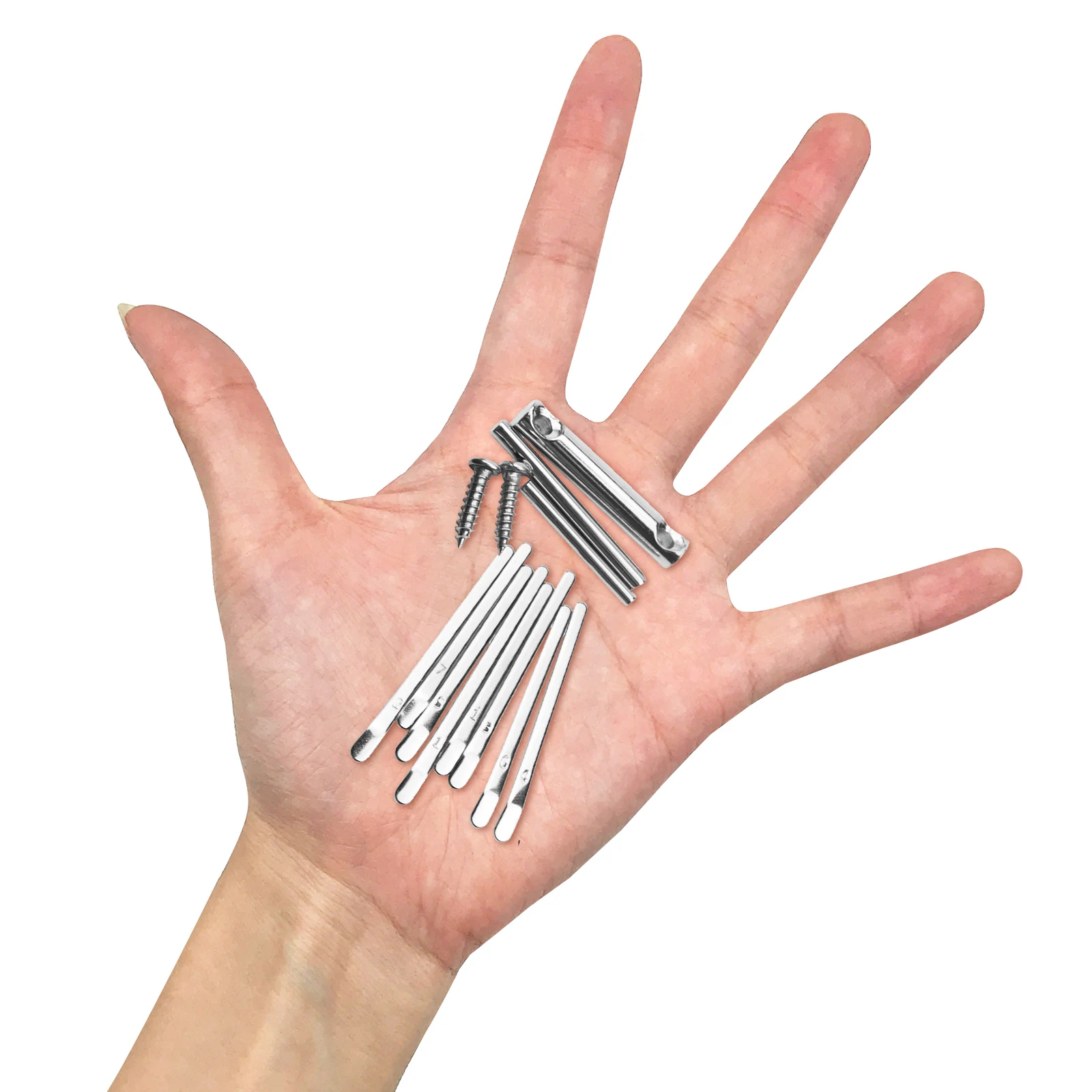 

2 Sets 8 Keys Thumb Piano Portable Kalimba for Adult Beginner Metal Shrapnel Music Instrument Mini Crystal Sound