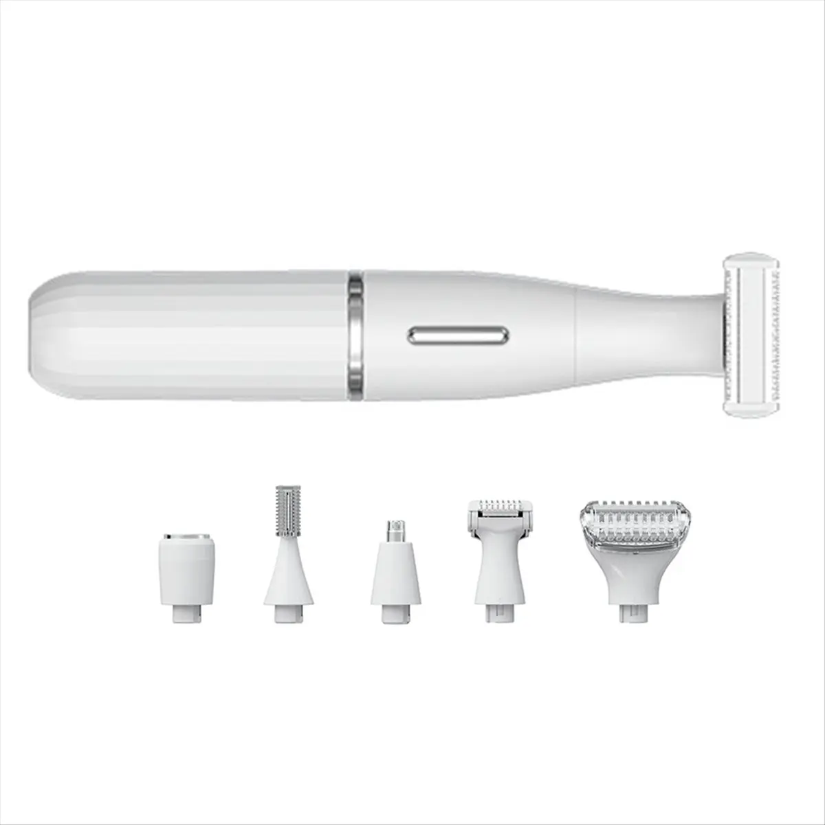 [T80C]6 in 1 Intimate Area Shaver, Bikini Line, Sensitive Shaving Balls, Pubic Hair Shaver Face Nose Beard Trimmer