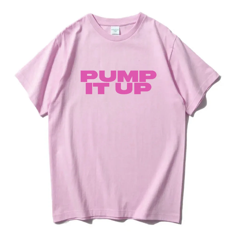 Pump It Up Pink Koszulka z nadrukiem The Substance Horror Movie Tshirty z krótkim rękawem Mężczyźni/Kobiety Mężczyźni Koszulka Casual Film Graphic Tee