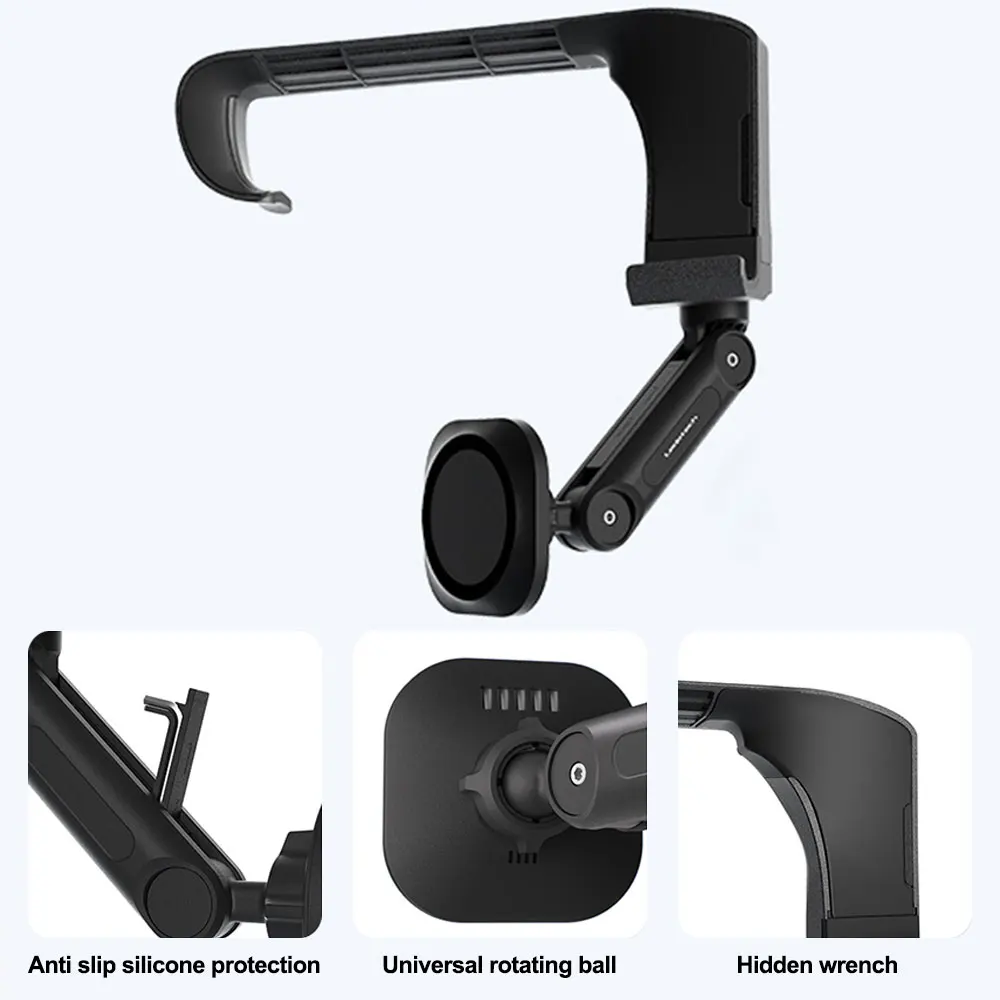 Foldable Wireless Magnetic Phone Hoder Phone Gripper for TESLA Model 3/Y Magnetic Car Phone Holder Support Arm Mobile Stand