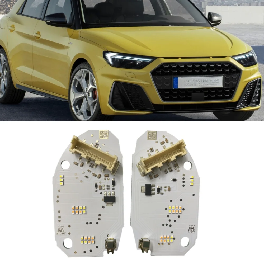 

Brightly White DRL Boards B104612-B 90145442 L For 2019-23 Audi A1 S1 LED Headlight B104613-B 90145443 R Turn Signal Module