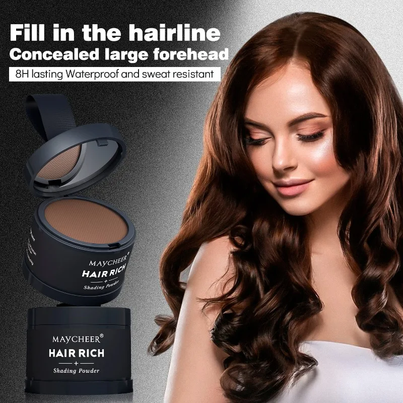 Waterproof Hairline Shadow Powder Filler Natural Root Concealer for High Forehead and Thinning Hair Women Daily Use