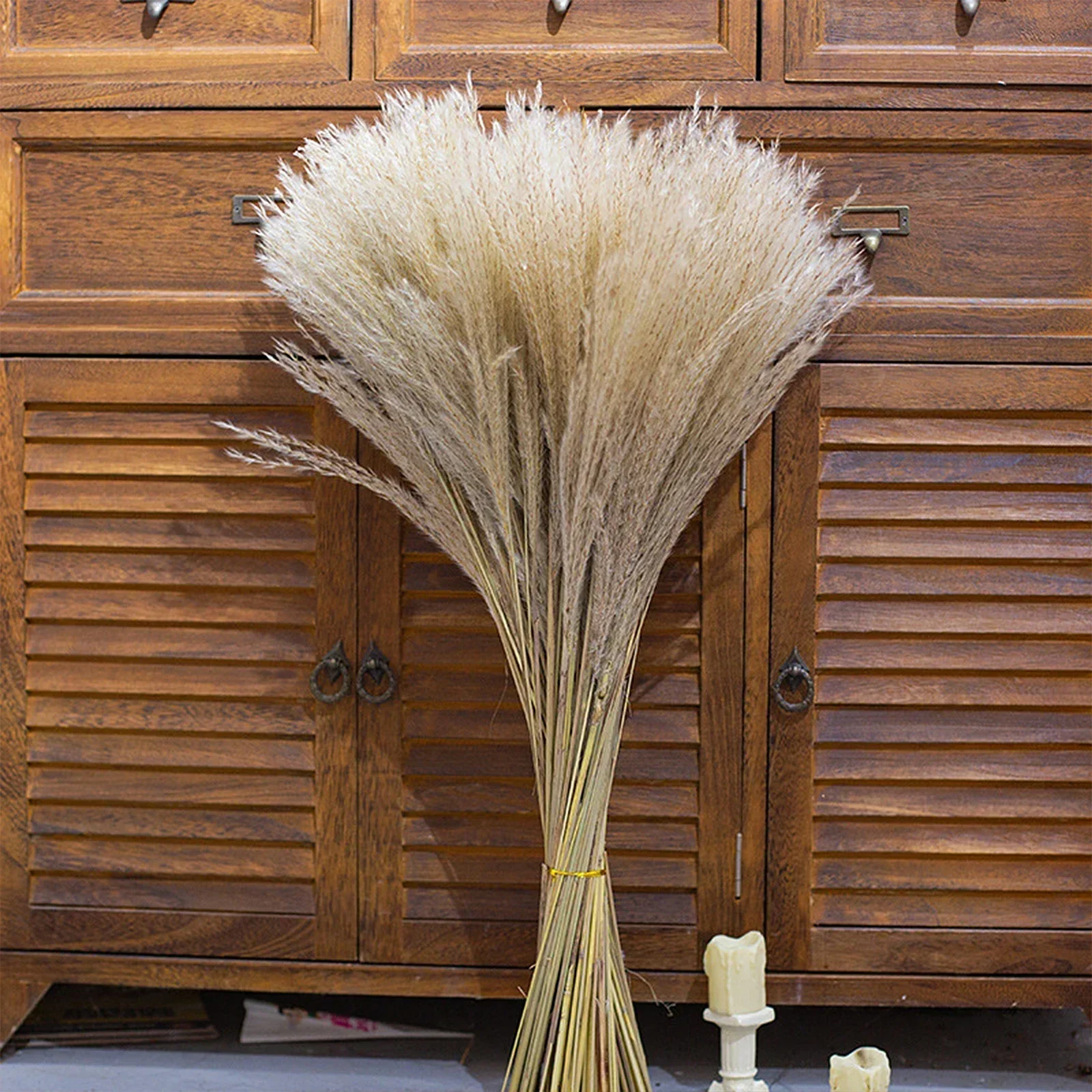 Artificial Flowers Pampas Grass Decor Tall Phragmites Plants Home Decoration 20pcs Reed Photography Prop Fake Flower view 3