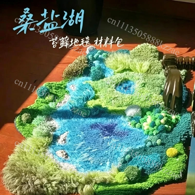 DIY Moss Carpet Material Pack Salt Lake Style Handmade Gift for Bedroom Bedside Atmosphere Decoration
