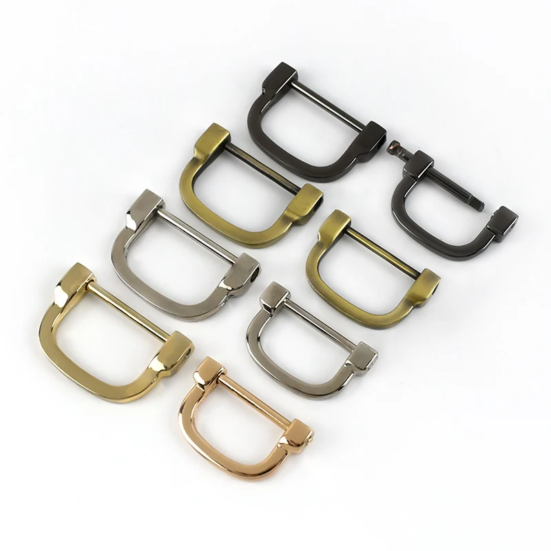 

2/5Pcs Meetee 25/30mm Removable D Ring Buckle Bag Strap Connector Metal Hook Dog Collar Hanger Clasp Webbing Adjuster Buckles