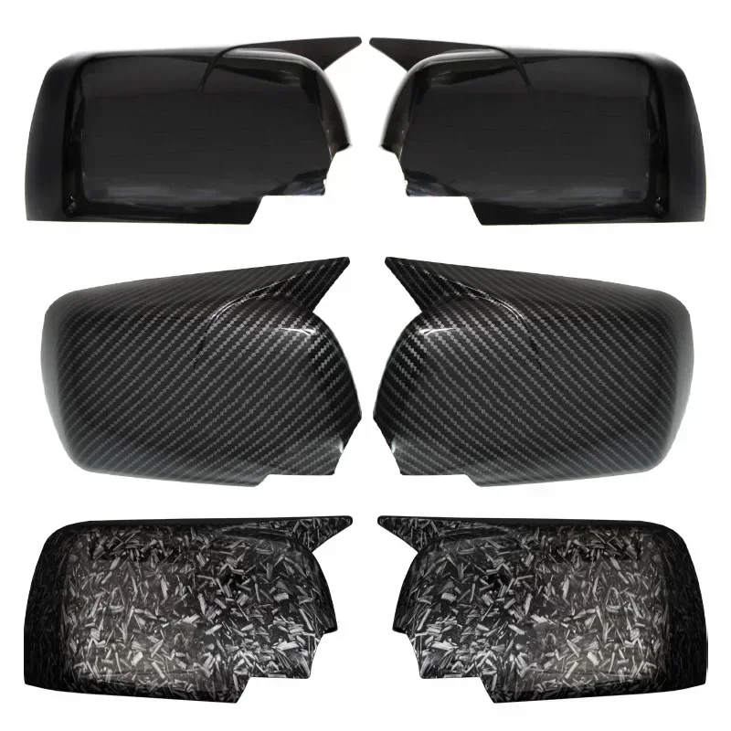 2x M Style Black Rearview Side Mirror cover Caps 2024 New M Look Mirror Covers for BMW X5 E53 1999-2006 Replacement