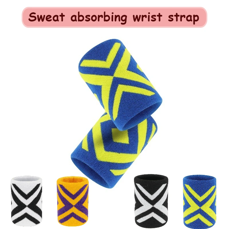 

Пара впитывающих пот ремешков на запястье унисекс, дышащий материал для баскетбола, тенниса, бега, йоги, бадминтона, спортивного защитного снаряжения