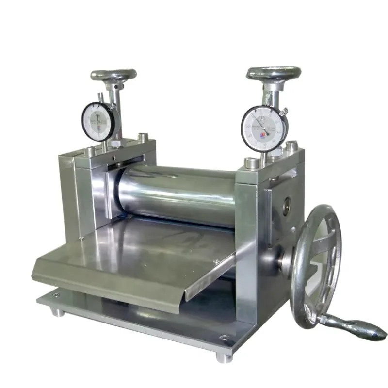 Adjustable Thickness 0-2mm Accuracy Double Roller Manual Roller Press Machine for Li-Ion Batteries Electrode