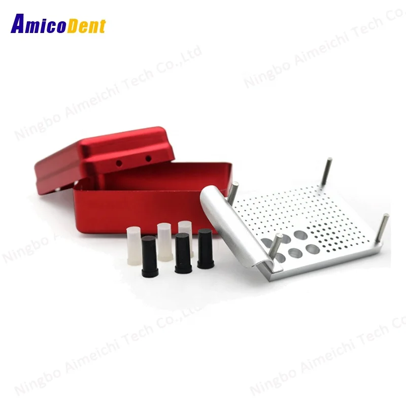 2-Layer 180-Hole Sterilizing Dentals Document Tool Holder Solid Internal Knife Organizer Aluminum Container Box in 180 Hole