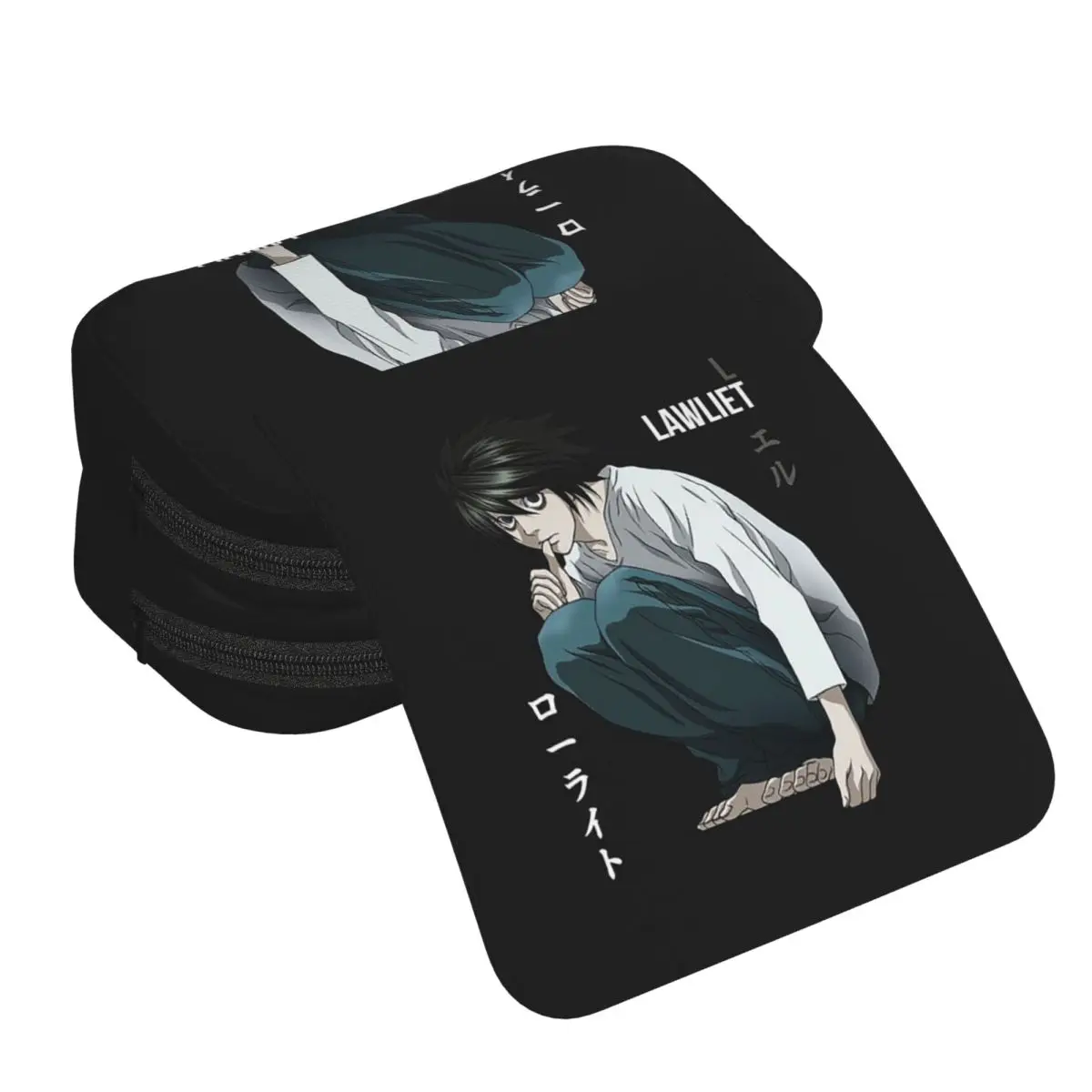 Death Note Lawlet Note Anime Pencil Case for Boys Girls School Pen Box Pencil Bag Stationery Supplies Pen Holder Bag