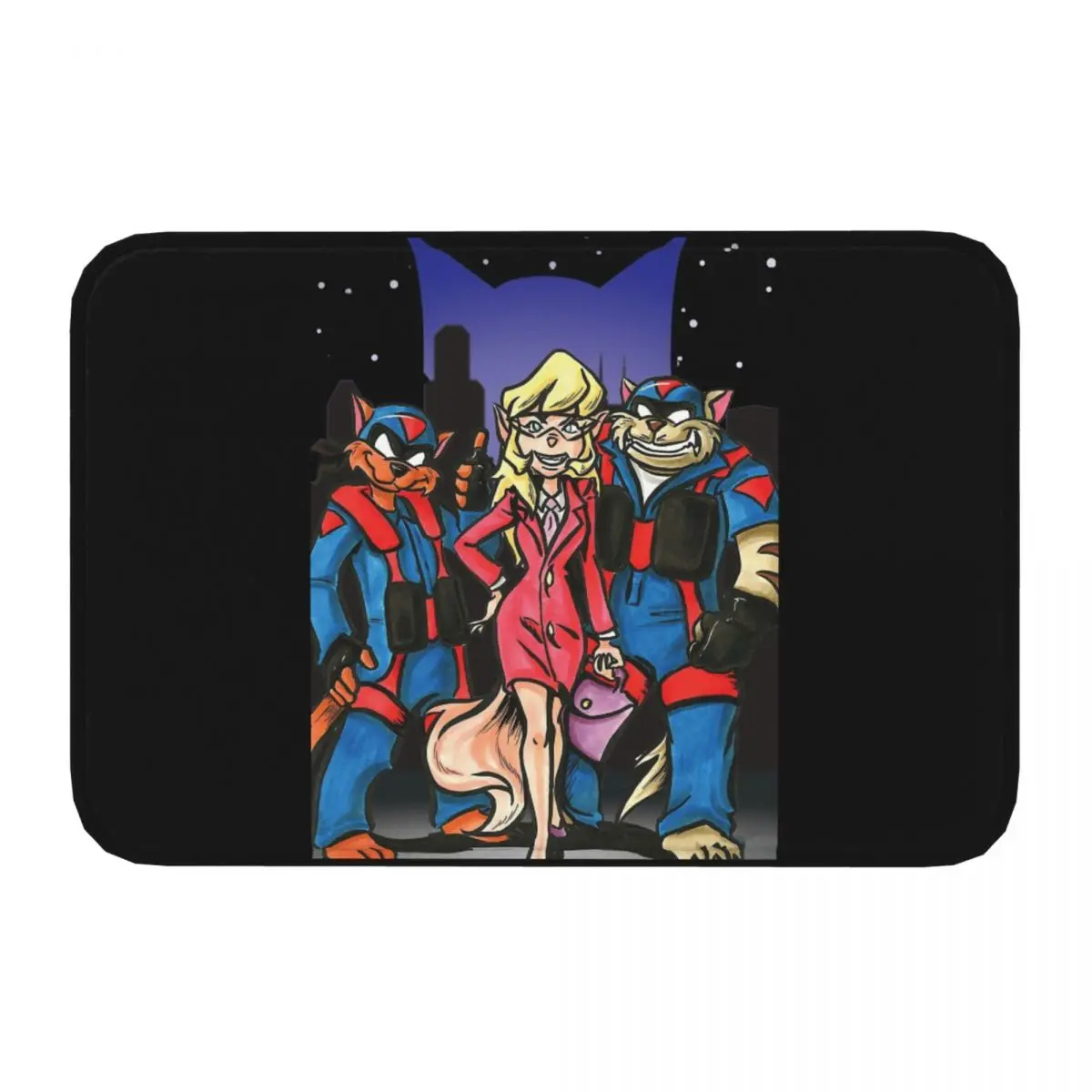 Swat Kats Non-slip Doormat Kitchen Mat Partner Balcony Carpet Welcome Rug Indoor Decorative