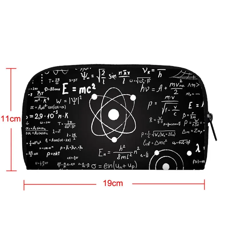 Chemical Physics Mathematical Formulas Wallet Math Equation Pi Π Algebra Purse Money Coin Bag ID Credit Card Phone Holder Gift