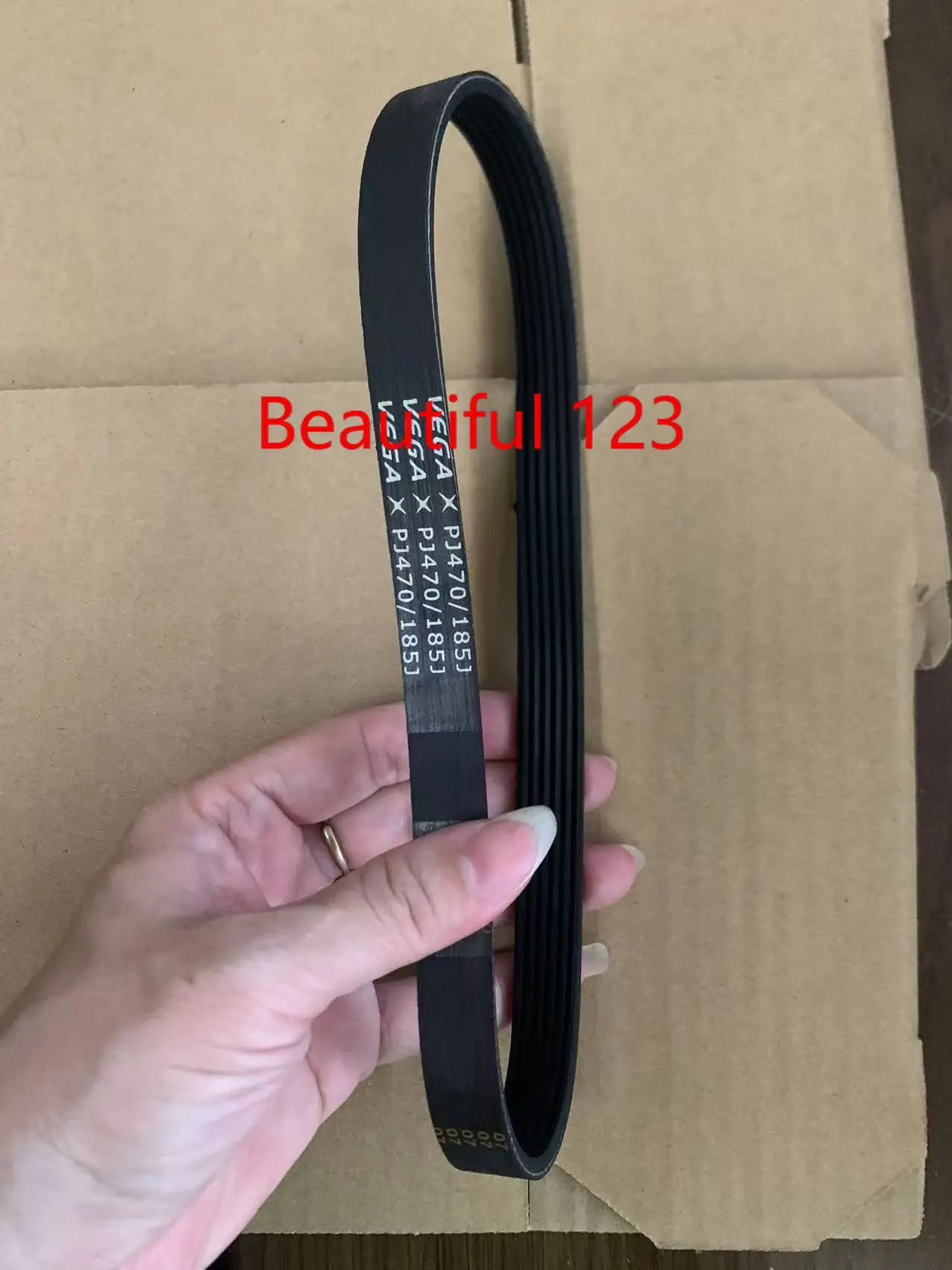 VEGA V-Belt PJ470 185J 3/4/5/6/7/8/9 Ribs Treadmill Motor Belt Rubber Multi Groove Belt Drive Belt