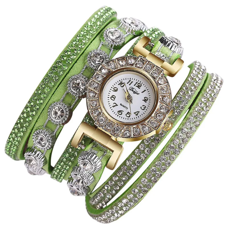 2023 New Alloy Diamond Ring Bracelet Watch Digital Face Korean Velvet Ladies Quartz Watch  Women Watch Chain Bracelet Set Gifts