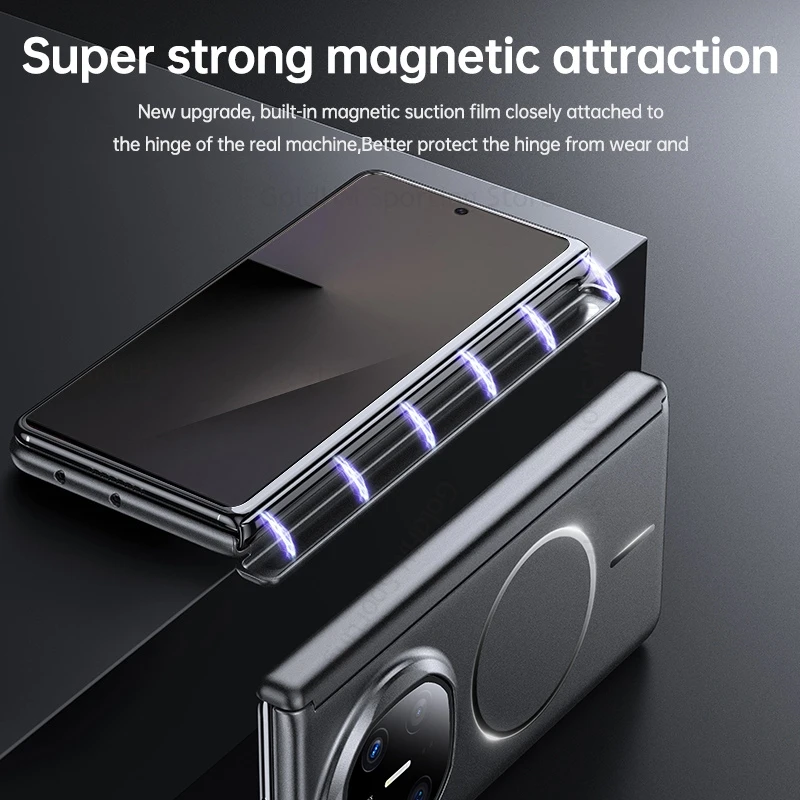 Hinge Case For Huawei Mate X6 5G Metal Paint For Magsafe Magnetic Hing Cover For Huawei Mate X5 X3 X6 Wireless Charging Fundas view 2