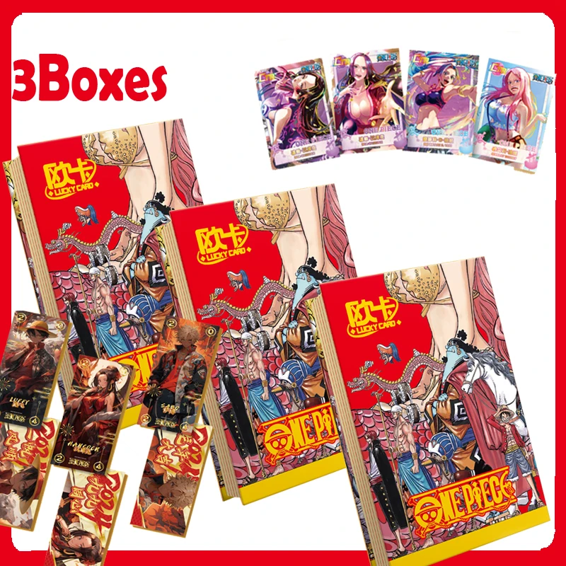 

Wholesale LuckyCard New One Piece Collection Card Japanese Anime Table Game Battle Cards TCG Booster Box Children Birthday Gifts