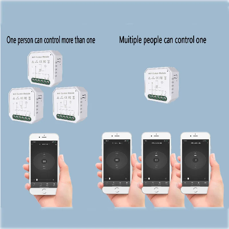 

WIFI Doodle smart switch switcher Zigbee 1/2/ Road Curtain dark box Switcher Voice timed switch