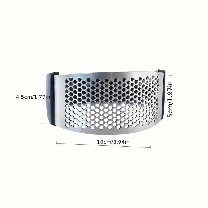Manual Hand Crank Garlic Crusher Stainless Steel Durable Cast Iron Design Kitchen Garlic Press No Electricity Needed