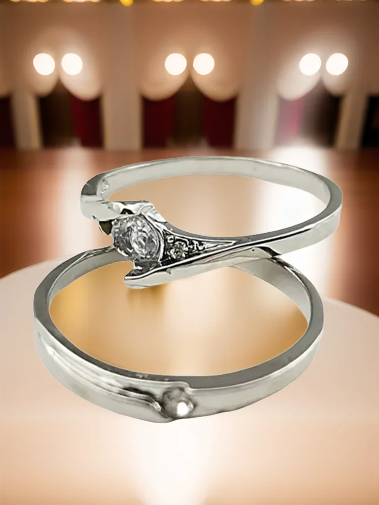 European and American fashion, personalized love proposal, exquisite couple ring