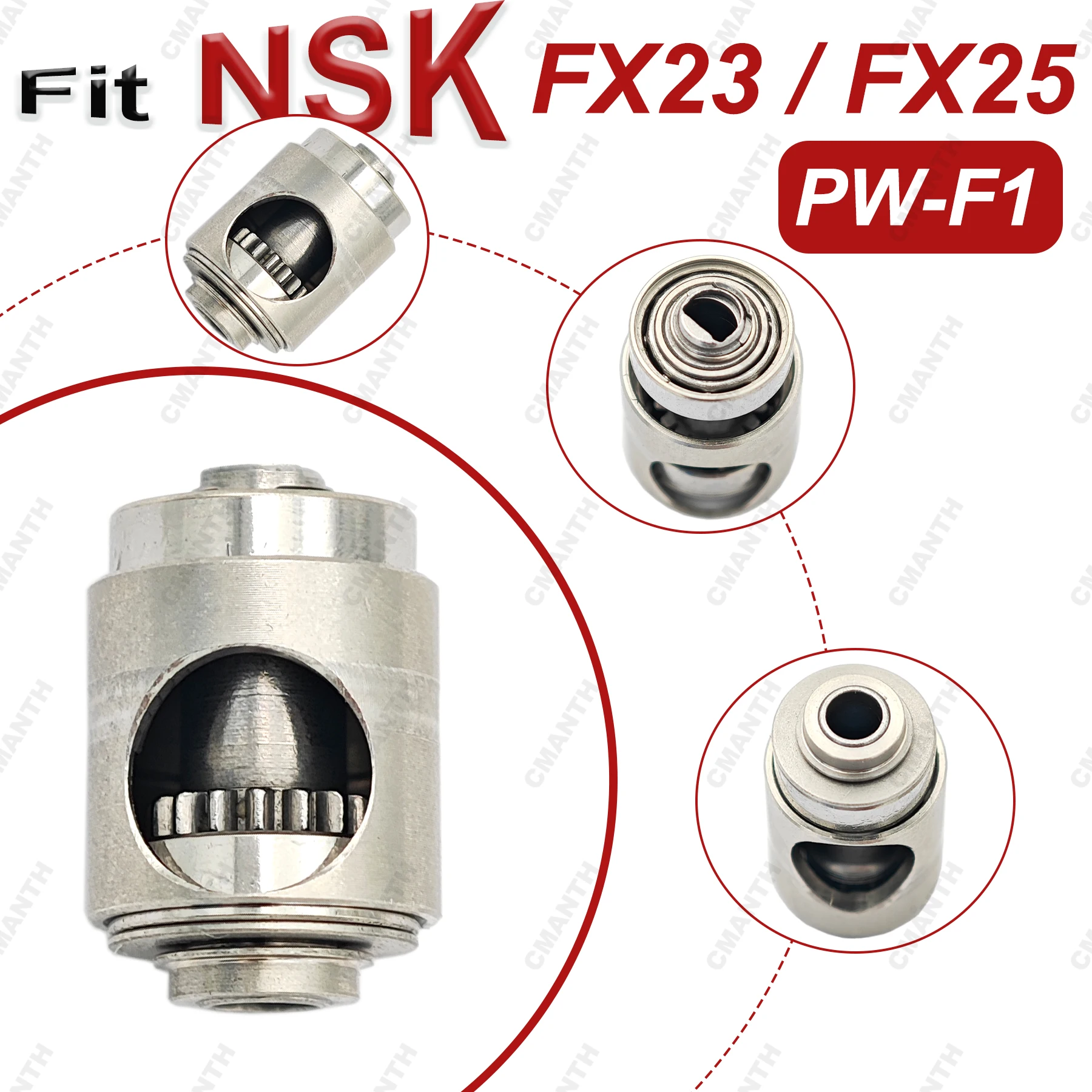 

Ротор стоматологического картриджа, воздушные роторы, низкоскоростной ротор, подходит для NSK FX23 FX25, низкоскоростной наконечник, запасные части для стоматологии, аксессуары