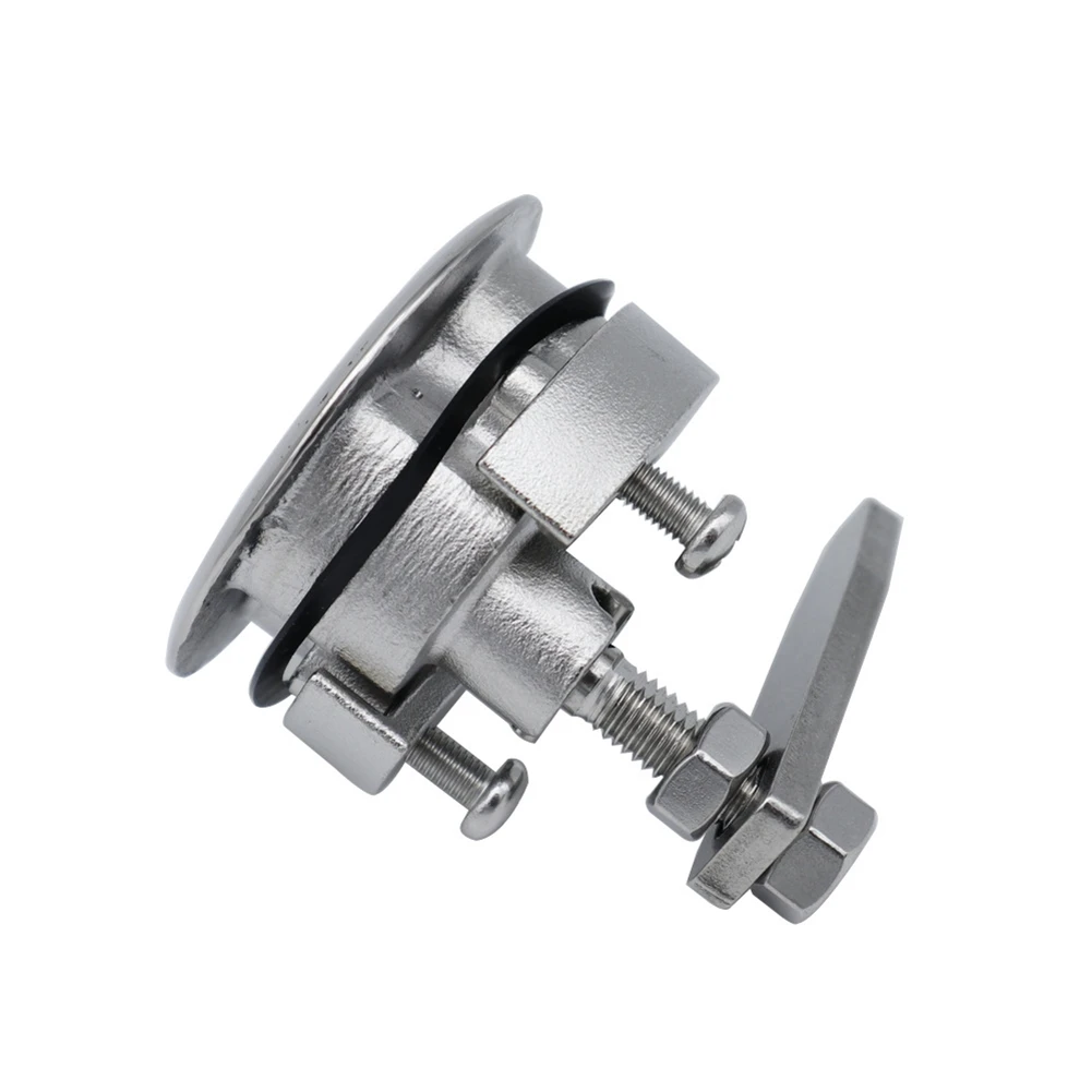 ABWR-Marine Hardware Stainless Steel 316 Turning Lock 65X60mm Flush Pull Lift Handle Locker Hatch Latch With Key