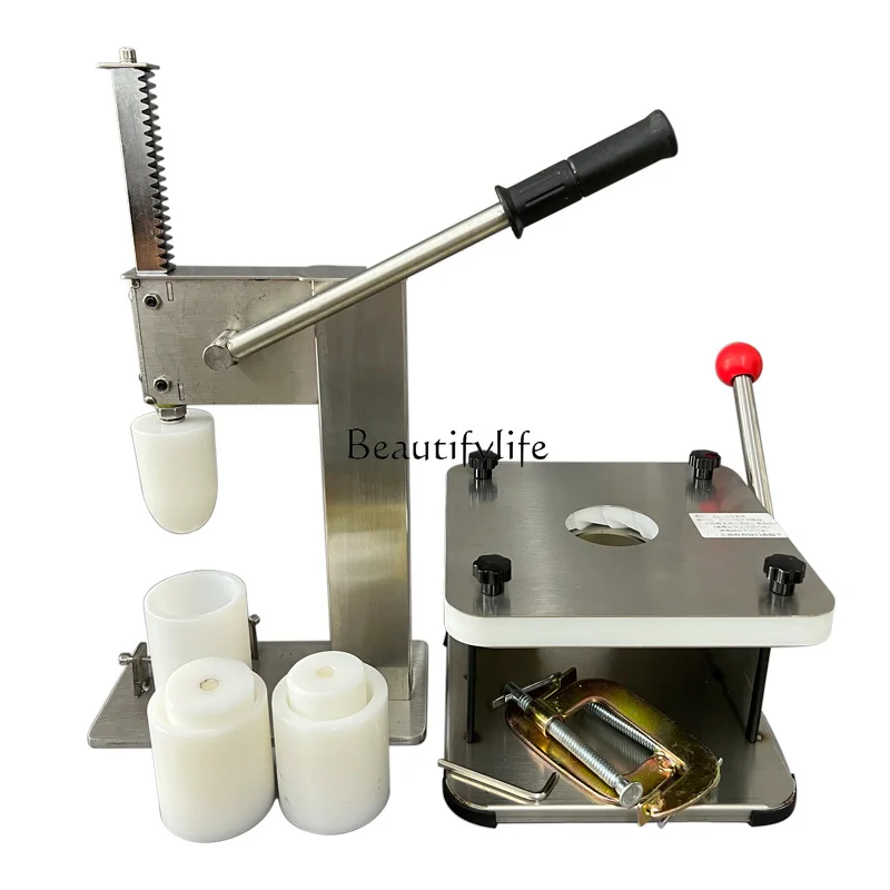 Semi-Automatic Bun Maker Stainless Steel Imitation Handmade Bun Making Tool Manual Small Commercial Rice Cake Qingtuan Maker