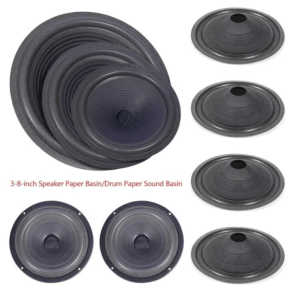 Speaker Woofer Paper Cone Threaded Foam Surround Voice Coil Repair Kit for Theater Studio System Speaker Accessory