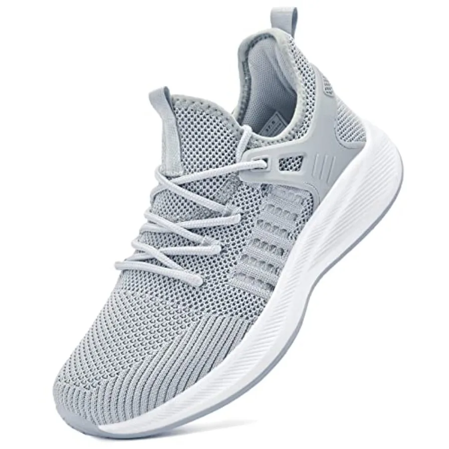 

Akk Womens Athletic Walking Shoes - Running Tennis Shoes Jogging Workout Lightweight Breathable Slip on Sneakers for Indoor Out