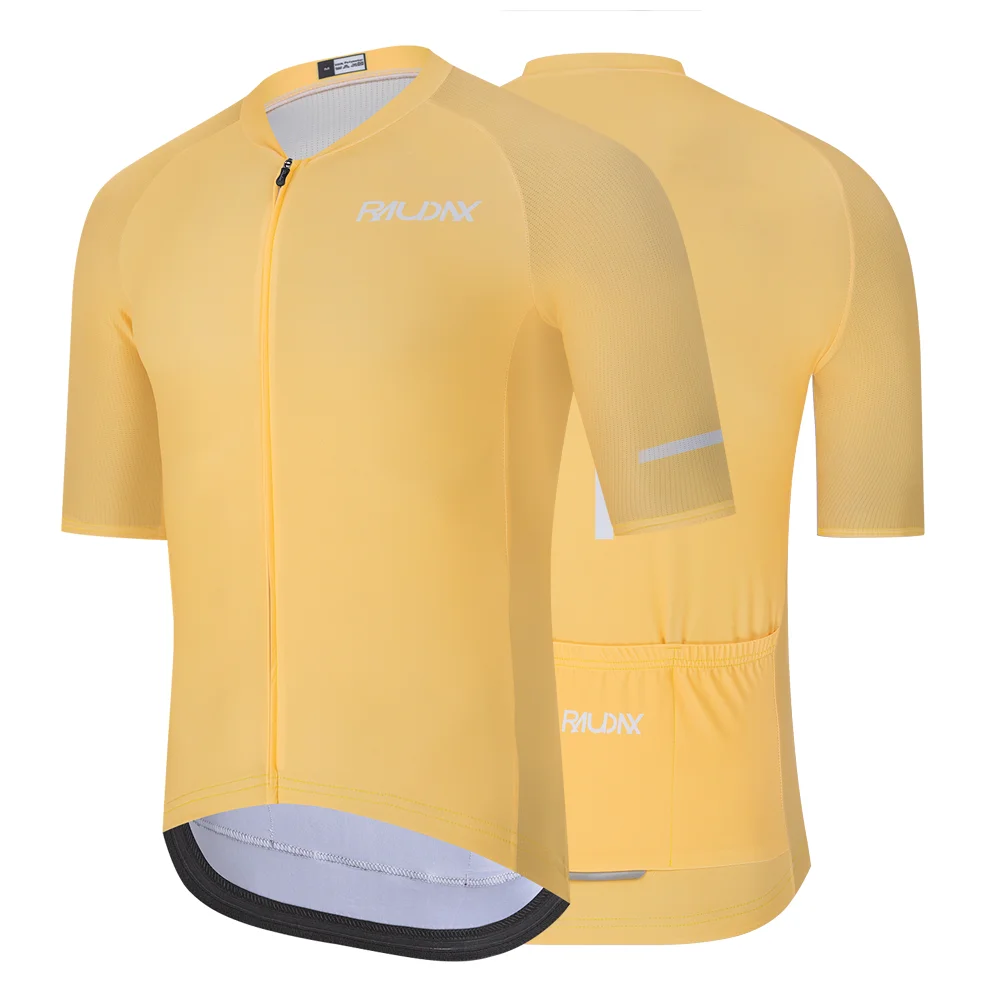 Raudax Men's Summer Short Sleeve Cycling Jerseys MTB Maillot Ropa Ciclismo 4 Color Bicycle Wear Breathable Cycling Clothing view 3