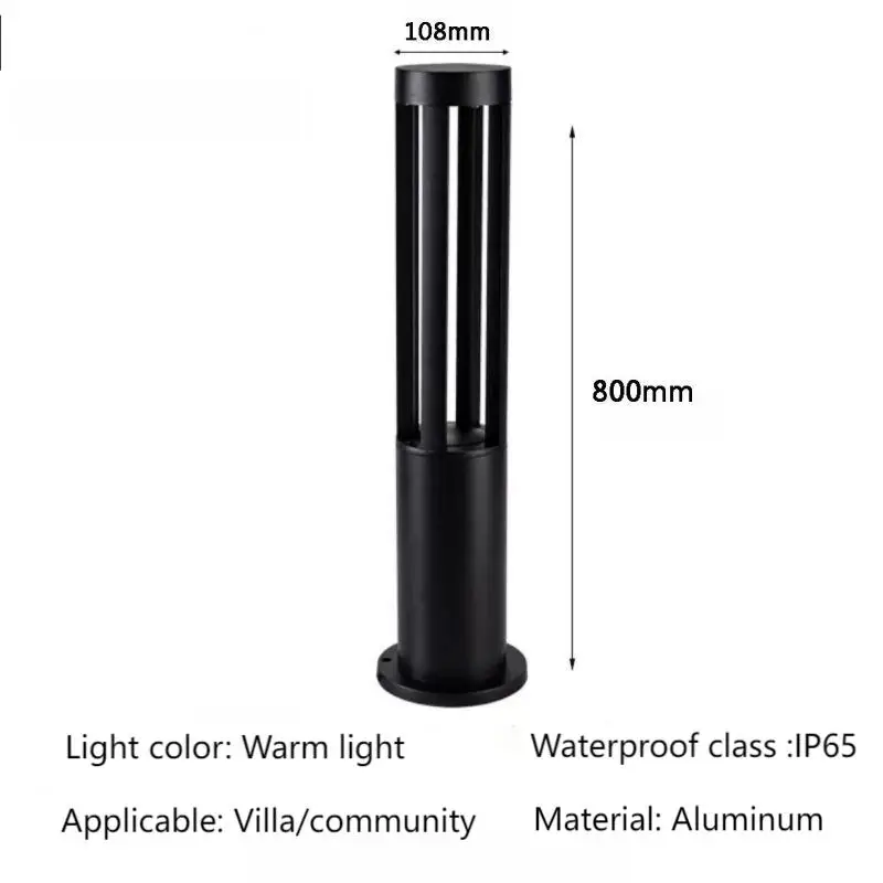 Buiten Gazon Licht Villa Huishouden Straatlantaarn Ip65 Waterdichte Tuin Moderne Eenvoudige Led Grond Ingevoegd Gras Tuin Grond