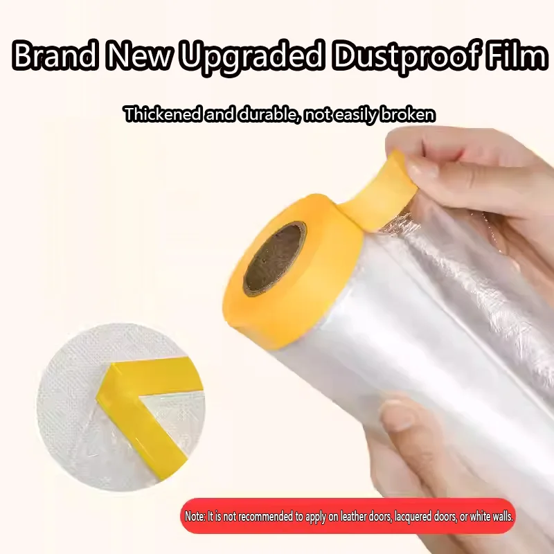 

Dust Cover for Home Use – Plastic Film for Beds, Wardrobes, Dormitories, and Refrigerators, Transparent Protective Sheet Agains