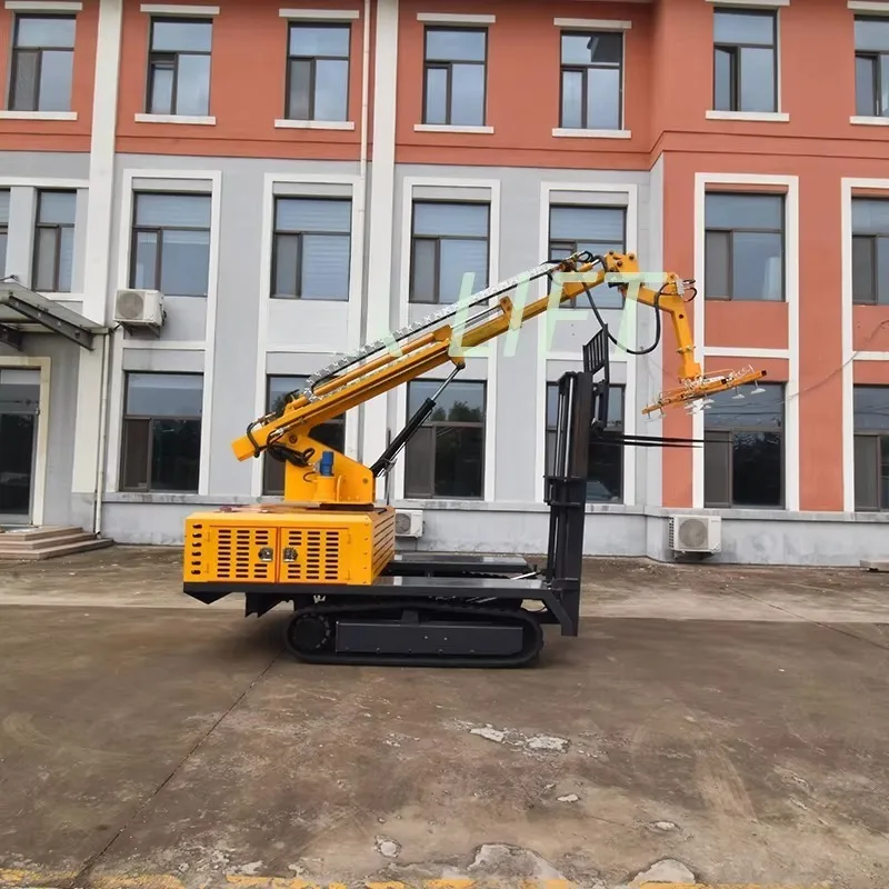 Customized 1500KG 6M 7M Lift Solar Panel Mounting Truck With Vacuum Suction Cups For PV Panels Rotating Lifting And Moving