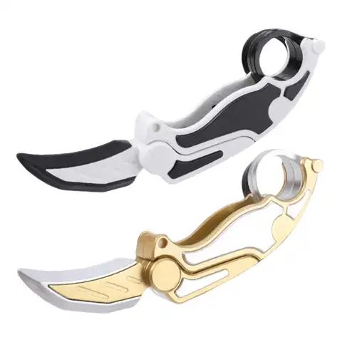3D Printed Knife Foldable Cool Calming Hand Trainer Knife Toy Stress Relief Toy For Women Boys Collector Kids Girl Adults