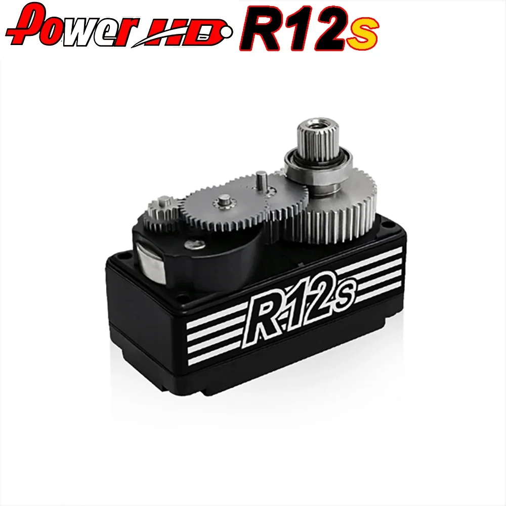 قوة HD R12S 12 كجم 6.0-8.4 فولت عزم دوران عالي تيتانيوم والعتاد المزدوج كروي سيرفو ل 1/10 Rc سباق السيارات على الطرق الوعرة مركبة 4wd لعبة