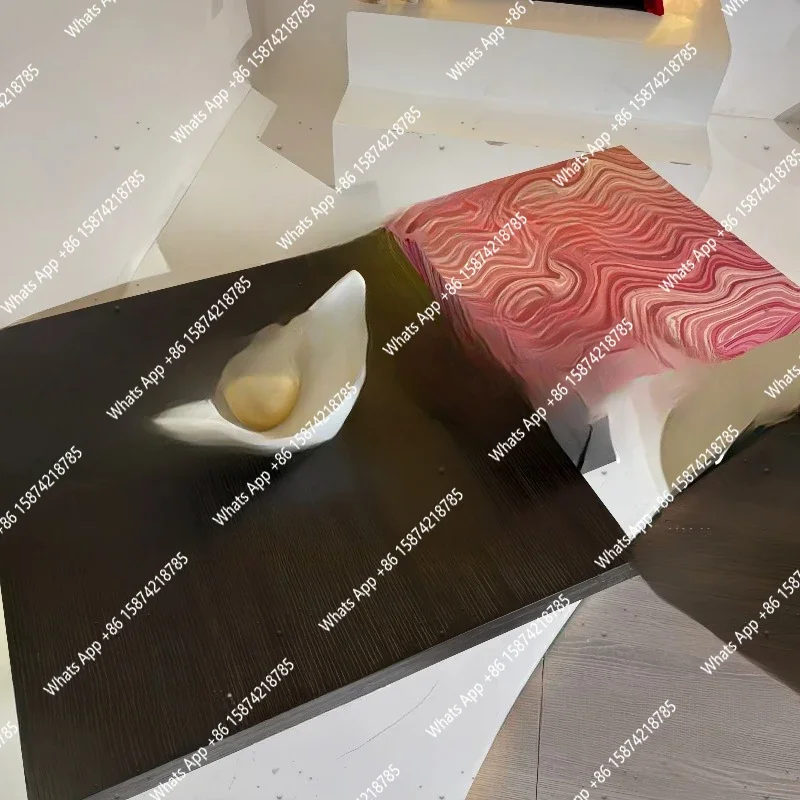 

S Medieval Style Solid Wood Coffee Table Combination Italian Light Luxury Living Room Home Designer Creative Coffee Table